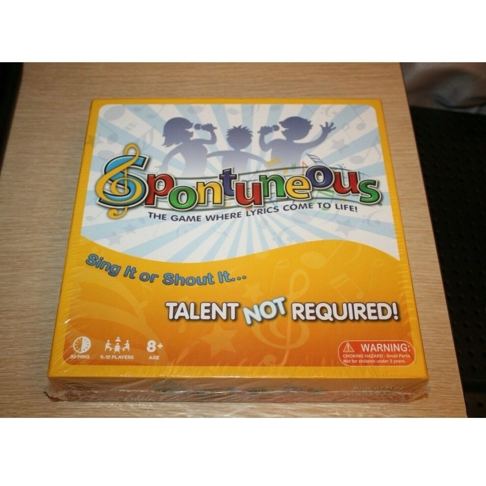 Spontuneous The Song Game Sing It or Shout It Talent NOT Required (Board Game)